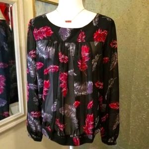 Sag Harbor  sheer blouse size small